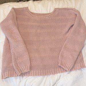 Tobi Chunky Knit Pink Sweater